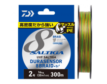 Плетеный шнур Daiwa UVF Saltiga Dura Sensor 8 Braid+Si2 300м #6.0